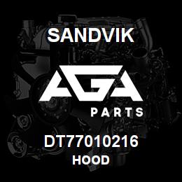 DT77010216 Sandvik HOOD | AGA Parts