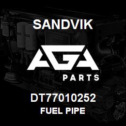 DT77010252 Sandvik FUEL PIPE | AGA Parts