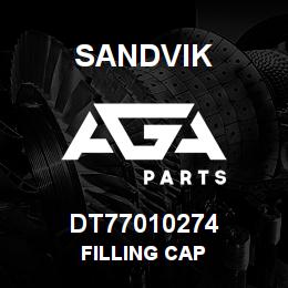 DT77010274 Sandvik FILLING CAP | AGA Parts