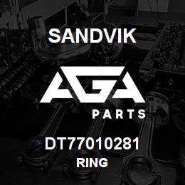 DT77010281 Sandvik RING | AGA Parts