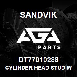 DT77010288 Sandvik CYLINDER HEAD STUD WAS DUPL 69036837 | AGA Parts
