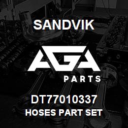 DT77010337 Sandvik HOSES PART SET | AGA Parts