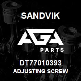 DT77010393 Sandvik ADJUSTING SCREW | AGA Parts