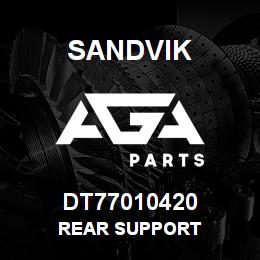 DT77010420 Sandvik REAR SUPPORT | AGA Parts