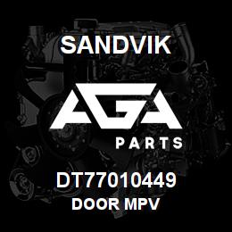 DT77010449 Sandvik DOOR MPV | AGA Parts