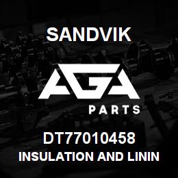 DT77010458 Sandvik INSULATION AND LINING | AGA Parts