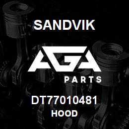 DT77010481 Sandvik HOOD | AGA Parts
