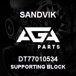 DT77010534 Sandvik SUPPORTING BLOCK | AGA Parts