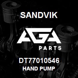 DT77010546 Sandvik HAND PUMP | AGA Parts