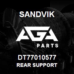 DT77010577 Sandvik REAR SUPPORT | AGA Parts