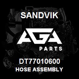 DT77010600 Sandvik HOSE ASSEMBLY | AGA Parts