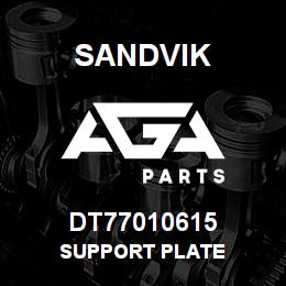DT77010615 Sandvik SUPPORT PLATE | AGA Parts