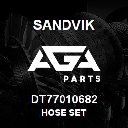 DT77010682 Sandvik HOSE SET | AGA Parts
