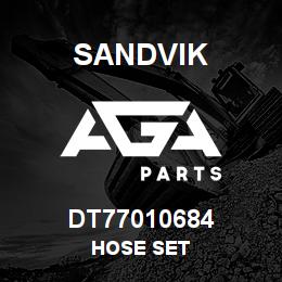 DT77010684 Sandvik HOSE SET | AGA Parts