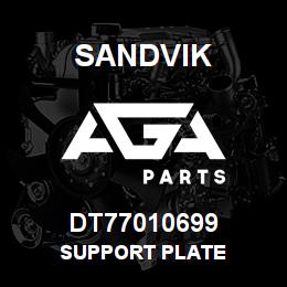 DT77010699 Sandvik SUPPORT PLATE | AGA Parts