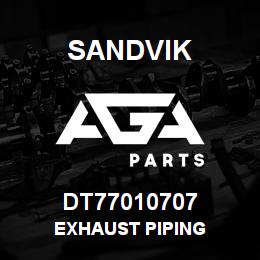DT77010707 Sandvik EXHAUST PIPING | AGA Parts
