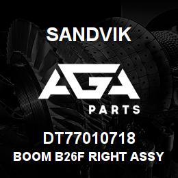 DT77010718 Sandvik BOOM B26F RIGHT ASSY | AGA Parts
