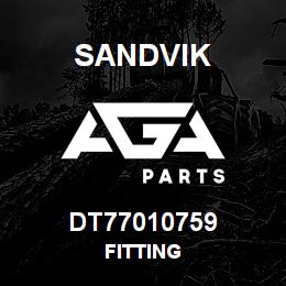 DT77010759 Sandvik FITTING | AGA Parts
