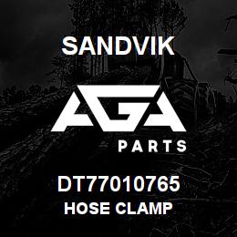 DT77010765 Sandvik HOSE CLAMP | AGA Parts