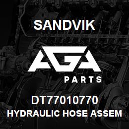 DT77010770 Sandvik HYDRAULIC HOSE ASSEMBLY | AGA Parts