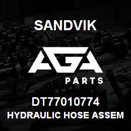 DT77010774 Sandvik HYDRAULIC HOSE ASSEMBLY | AGA Parts