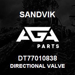 DT77010838 Sandvik DIRECTIONAL VALVE | AGA Parts