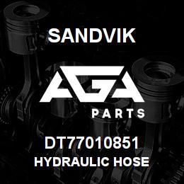 DT77010851 Sandvik HYDRAULIC HOSE | AGA Parts