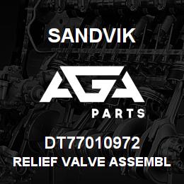 DT77010972 Sandvik RELIEF VALVE ASSEMBLY | AGA Parts