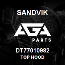 DT77010982 Sandvik TOP HOOD | AGA Parts