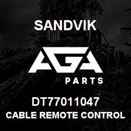 DT77011047 Sandvik CABLE REMOTE CONTROL SYSTEM | AGA Parts