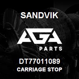 DT77011089 Sandvik CARRIAGE STOP | AGA Parts
