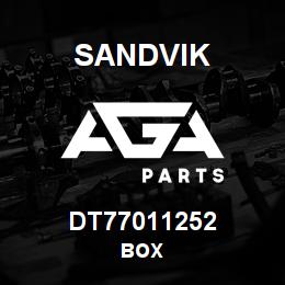DT77011252 Sandvik BOX | AGA Parts