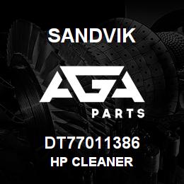 DT77011386 Sandvik HP CLEANER | AGA Parts