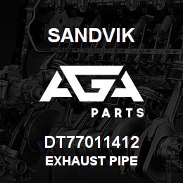 DT77011412 Sandvik EXHAUST PIPE | AGA Parts