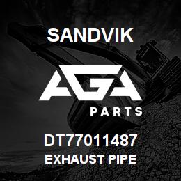DT77011487 Sandvik EXHAUST PIPE | AGA Parts