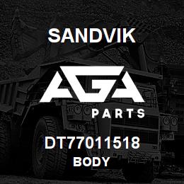 DT77011518 Sandvik BODY | AGA Parts