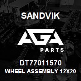 DT77011570 Sandvik WHEEL ASSEMBLY 12X20 | AGA Parts