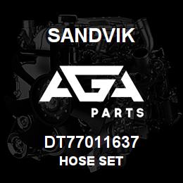 DT77011637 Sandvik HOSE SET | AGA Parts