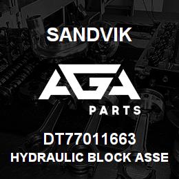 DT77011663 Sandvik HYDRAULIC BLOCK ASSEMBLY | AGA Parts