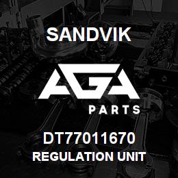 DT77011670 Sandvik REGULATION UNIT | AGA Parts