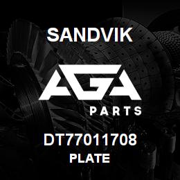 DT77011708 Sandvik PLATE | AGA Parts