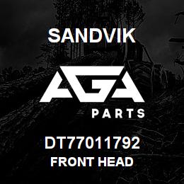 DT77011792 Sandvik FRONT HEAD | AGA Parts