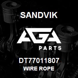 DT77011807 Sandvik WIRE ROPE | AGA Parts