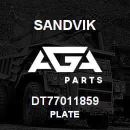 DT77011859 Sandvik PLATE | AGA Parts