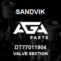 DT77011904 Sandvik VALVE SECTION | AGA Parts
