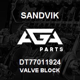 DT77011924 Sandvik VALVE BLOCK | AGA Parts