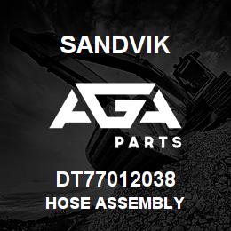 DT77012038 Sandvik HOSE ASSEMBLY | AGA Parts