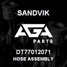 DT77012071 Sandvik HOSE ASSEMBLY | AGA Parts