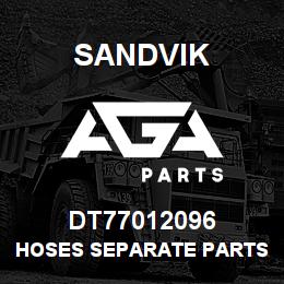 DT77012096 Sandvik HOSES SEPARATE PARTS KIT | AGA Parts