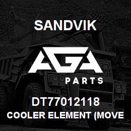 DT77012118 Sandvik COOLER ELEMENT (MOVE T C1) | AGA Parts